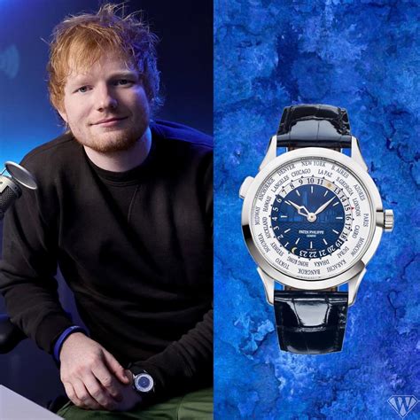 patek philippe world time ed sheeran|watch spotting ed sheeran.